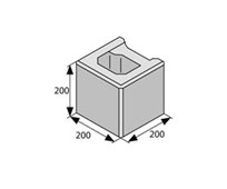 BEST LUNETA III výška 200mm bílá STANDARD